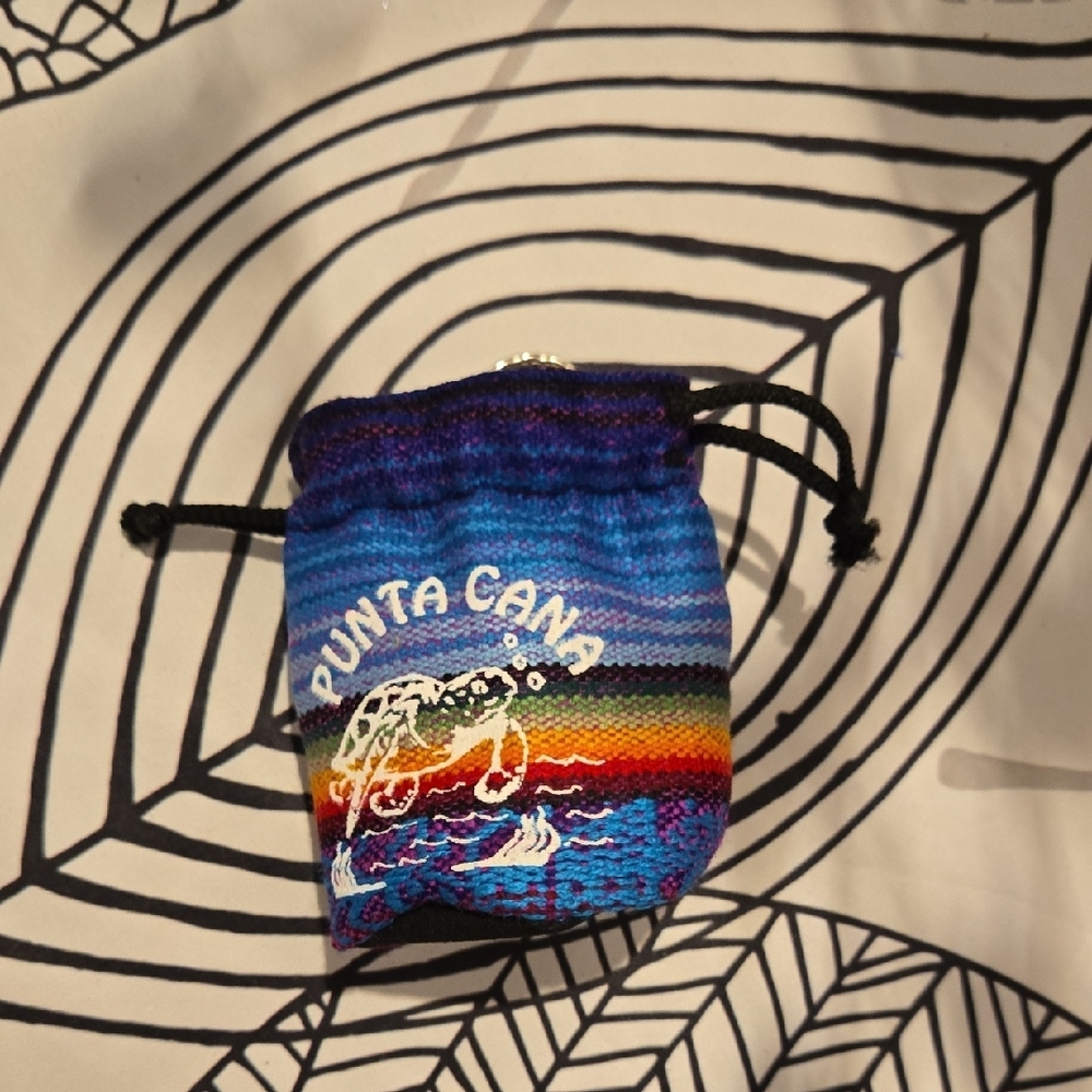 Colorful Drawstring Pouch With Turtle Design. For… - image 2